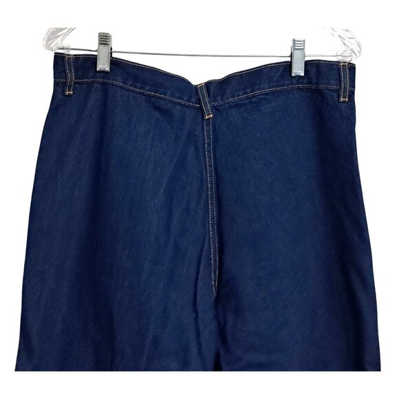 Vintage 1980 Britannia Jeans Size 18 High Rise Waisted Indigo Blue Denim - Picture 7 of 10